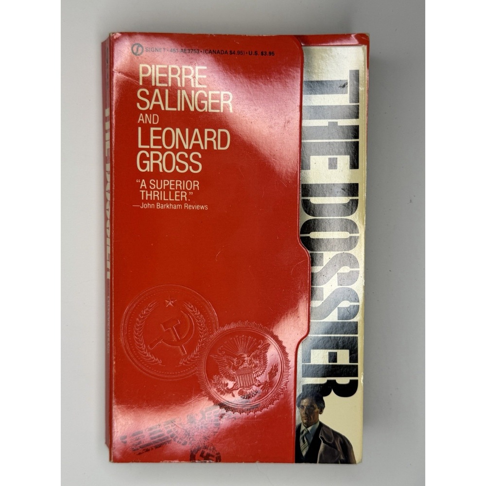 The Dossier, Pierre Salinger Leonard Gross Paperback Signet Thriller